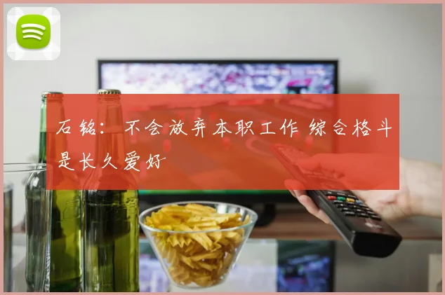 石铭：不会放弃本职工作 综合格斗是长久爱好